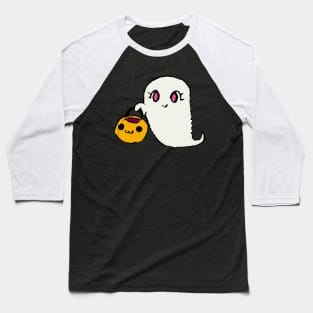 Ghost Going Trick Or Treating Baseball T-Shirt